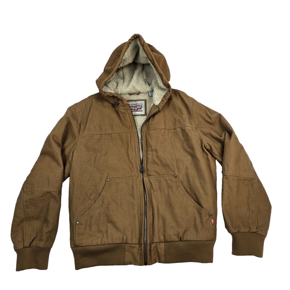 Levi Strauss Tan Thick Fleece Lined Jacket Levi's - Mens‎ Medium